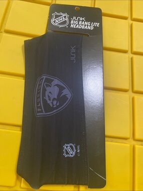 NHL Black Florida Panthers Big Bang Lite Headband by Junk